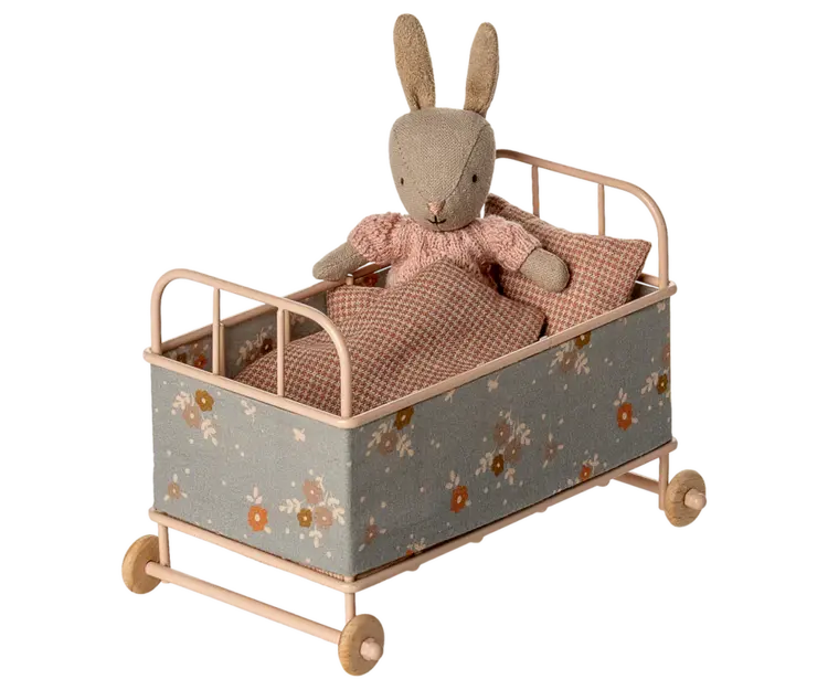 Maileg Cot Bed, Micro - Powder