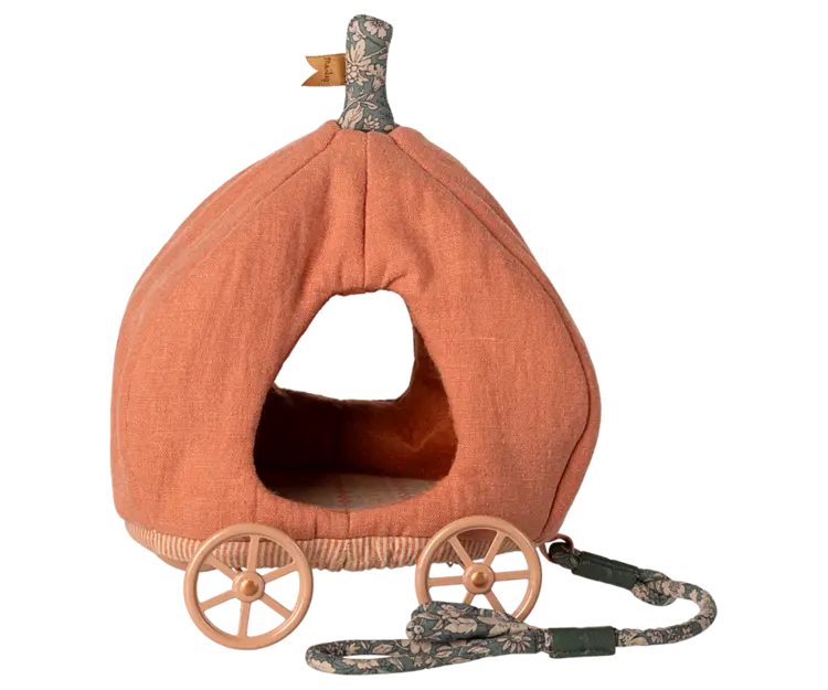 Maileg Pumpkin Carriage, Mouse