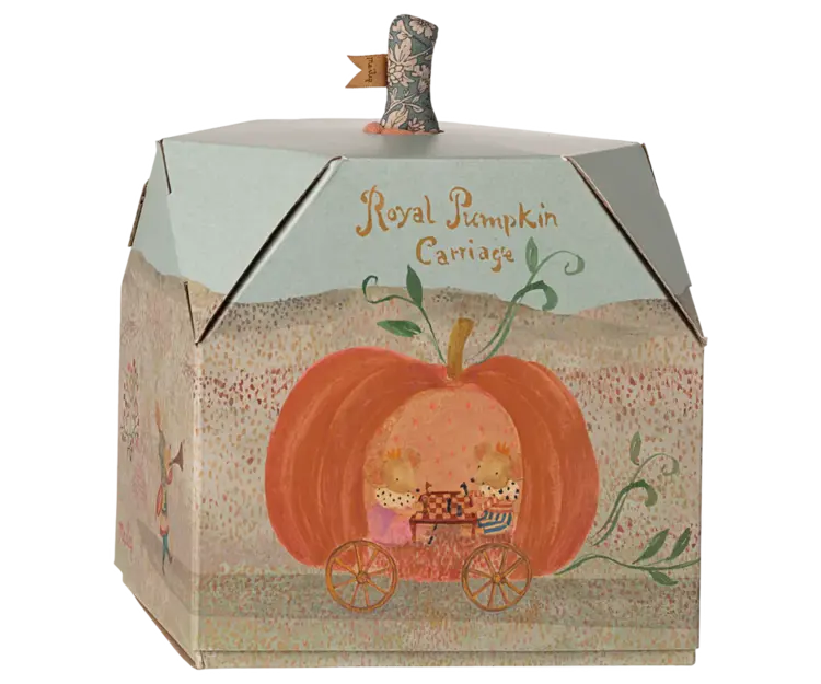 Maileg Pumpkin Carriage, Mouse