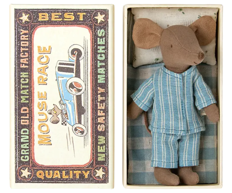 Maileg Big Brother Mouse In Matchbox