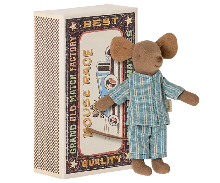 Maileg Big Brother Mouse In Matchbox