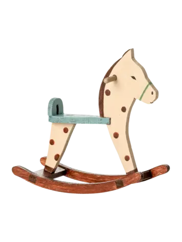 Maileg Rocking Horse, Mouse - Spotted