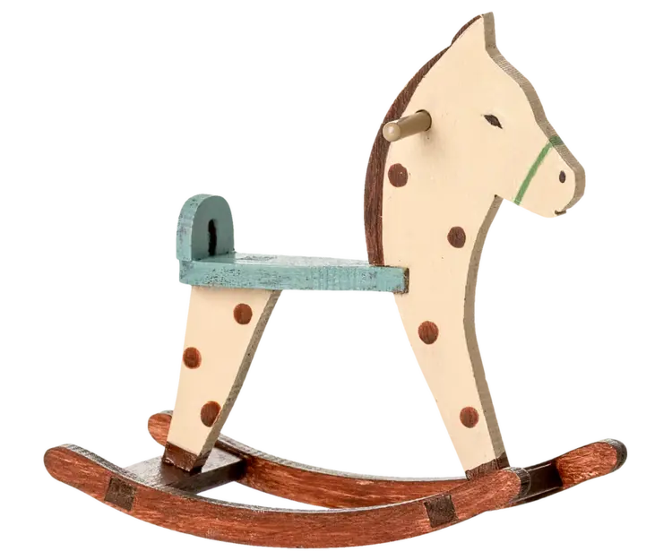 Maileg Rocking Horse, Mouse - Spotted