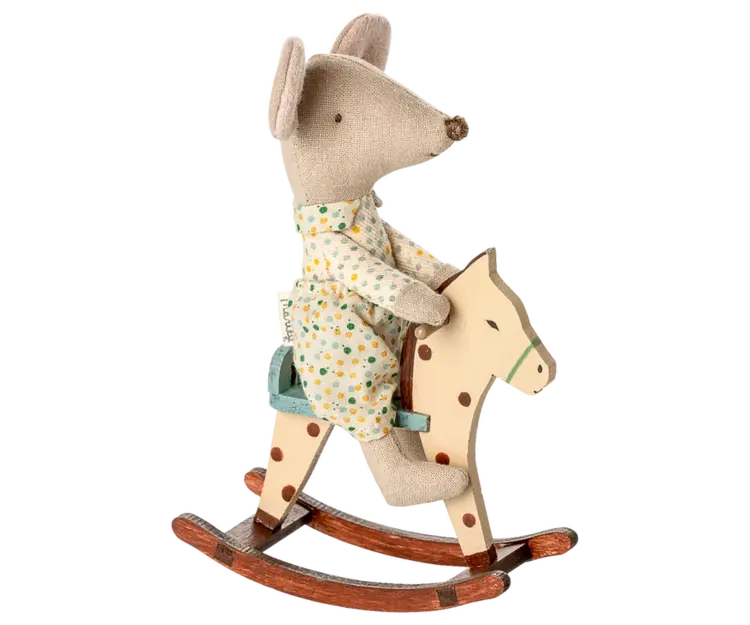 Maileg Rocking Horse, Mouse - Spotted