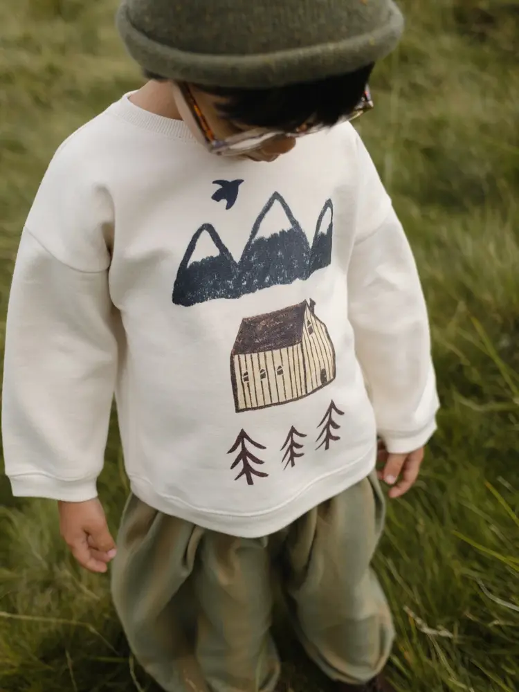 Organic Zoo Cabin Adventure Sweatshirt Undyed