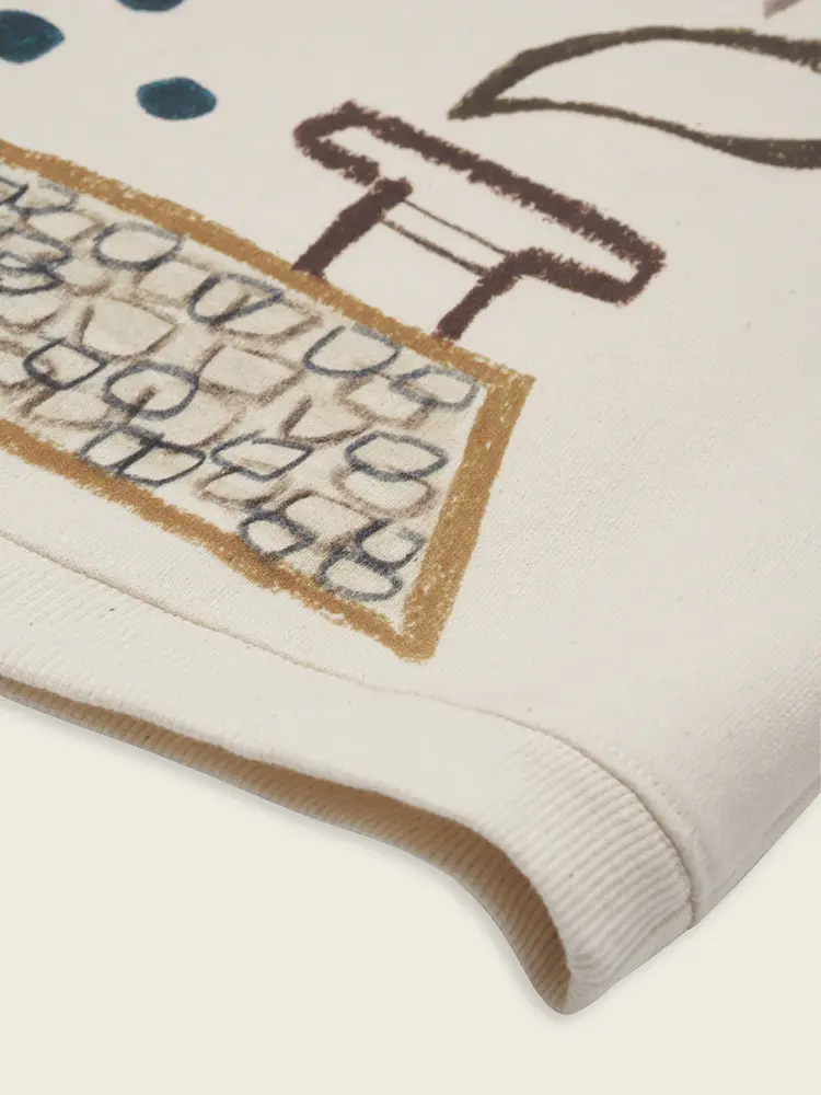 Organic Zoo Rooftop Gathering Sweatshirt Undyed