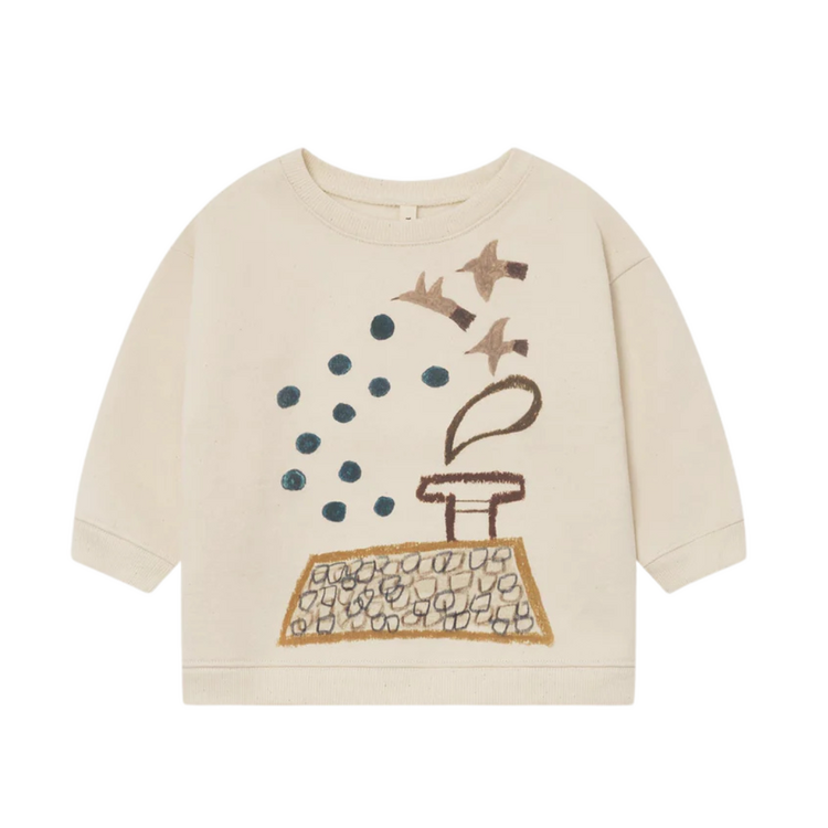 Organic Zoo Rooftop Gathering Sweatshirt Undyed