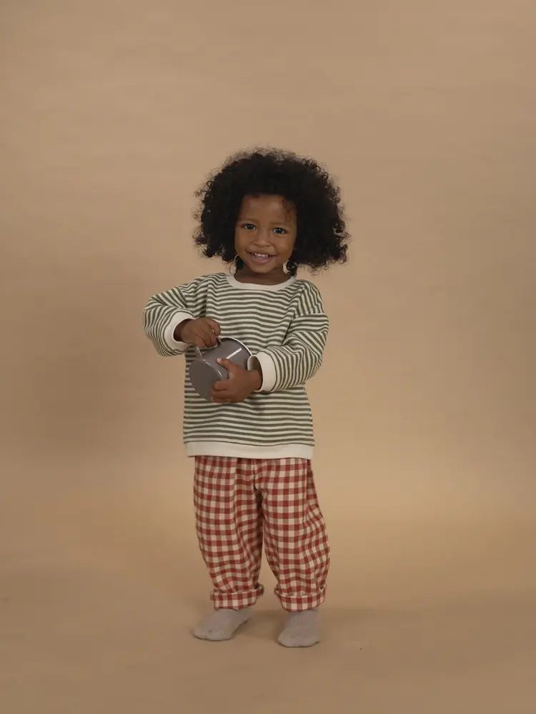 Organic Zoo Paprika Gingham Carrot Pants