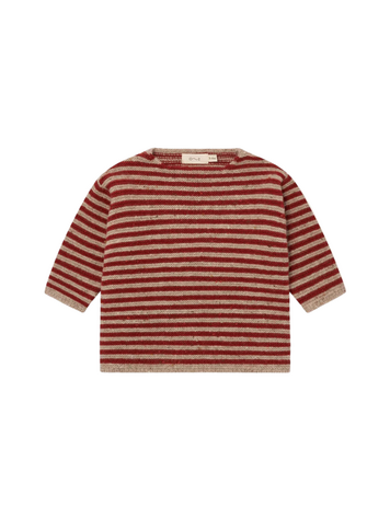 Organic Zoo Paprika Stripes Wool Jumper