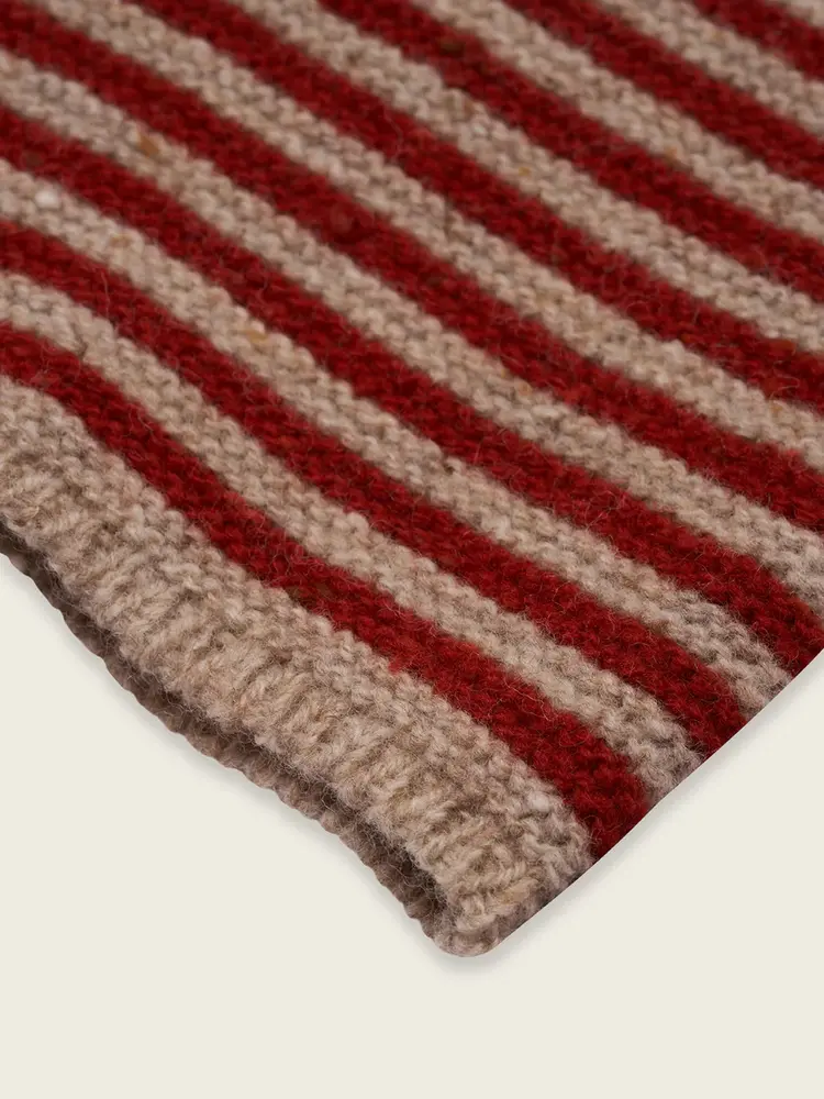 Organic Zoo Paprika Stripes Wool Jumper