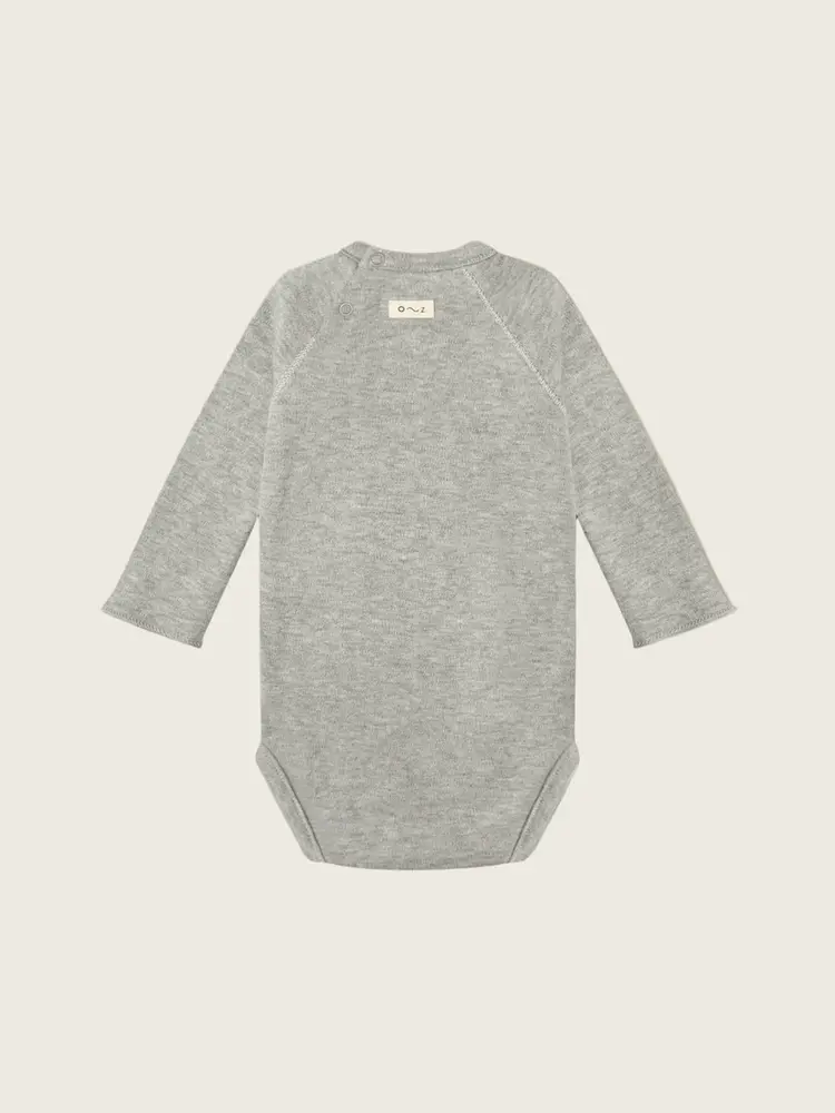 Organic Zoo Grey Melange Chocolate Bodysuit