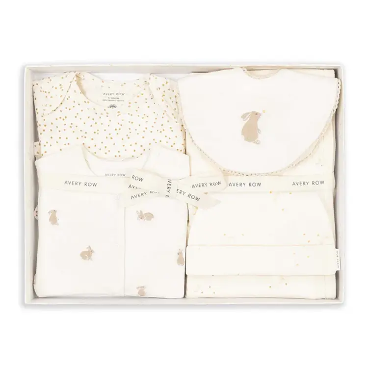 Avery Row Baby Cadeauset - Bunnies/Daisy Meadow/Wild Chamomile