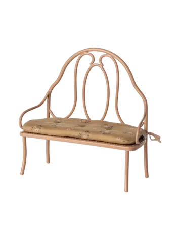 Maileg Vintage Bench, Mini - Dark Powder