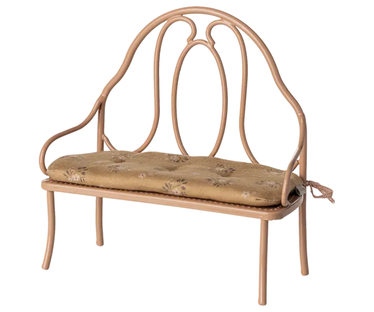 Maileg Vintage Bench, Mini - Dark Powder