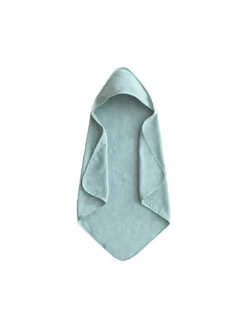 Mushie Hooded Towel - Sea Mist