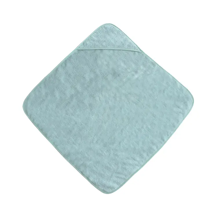 Mushie Hooded Towel - Sea Mist