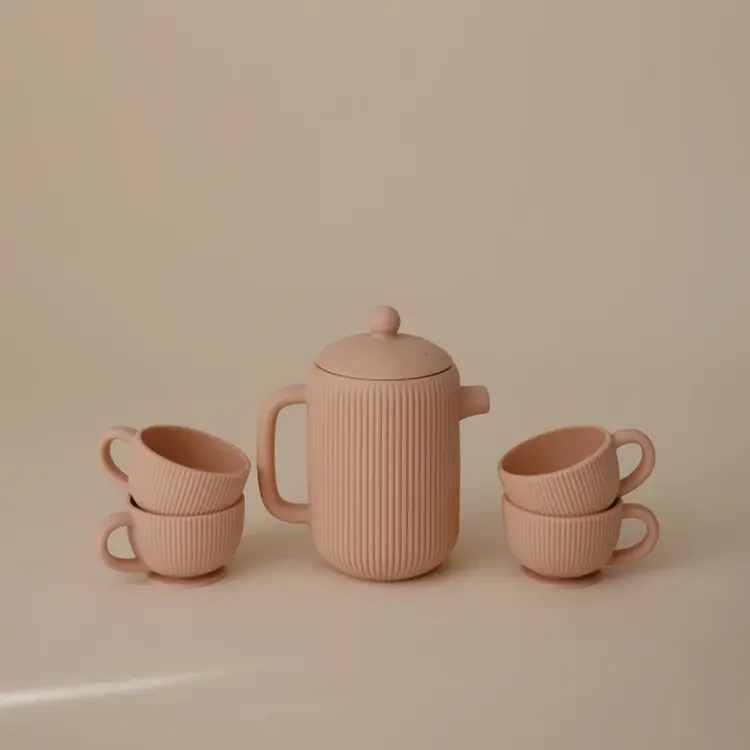 Mushie Play Tea Set - Blush