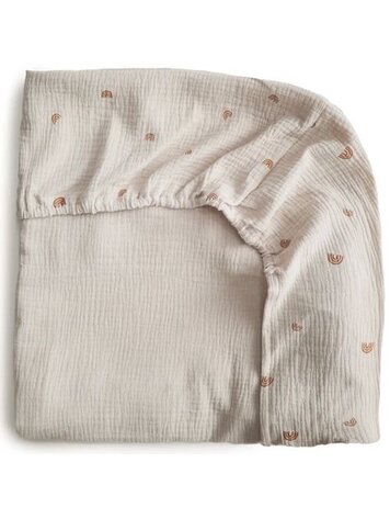 Mushie Crib Sheet - Rainbow
