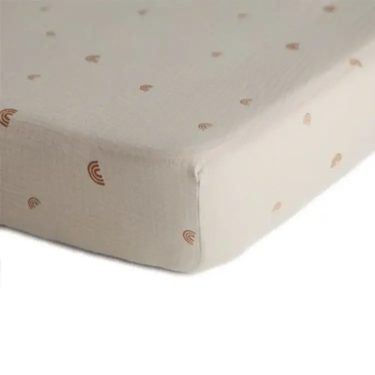 Mushie Crib Sheet - Rainbow