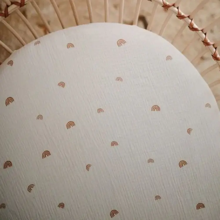 Mushie Crib Sheet - Rainbow