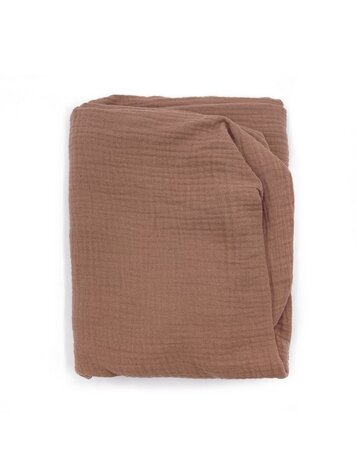 Babyshower Crib Fitted Sheet - Caramel Glacé