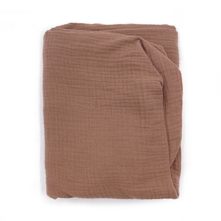 Babyshower Crib Fitted Sheet - Caramel Glacé