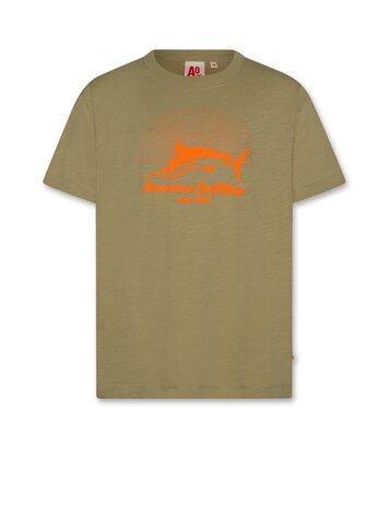 American Outfitters Mat T-shirt Swordfish - Thyme