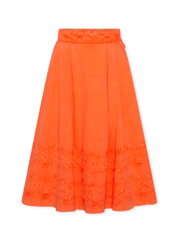 American Outfitters Sara Skirt Jean - Fluo Orange