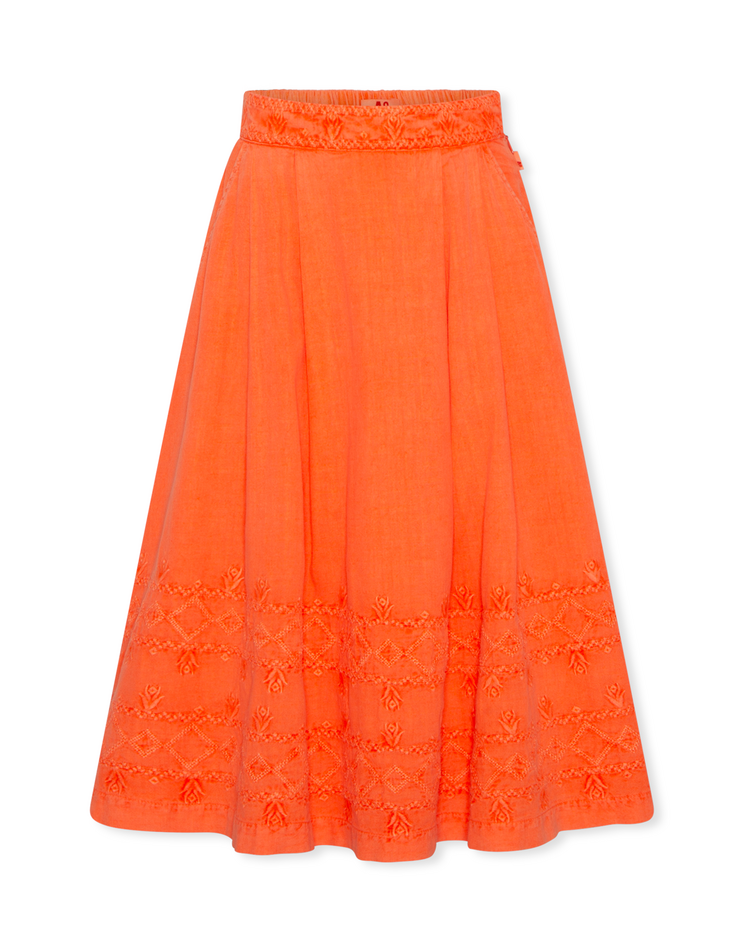American Outfitters Sara Skirt Jean - Fluo Orange