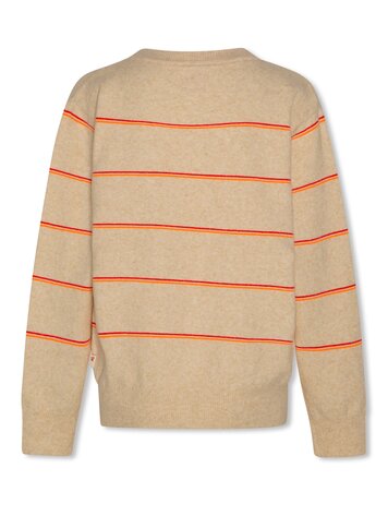 American Outfitters Callum C-Neck Stripes - Sahara