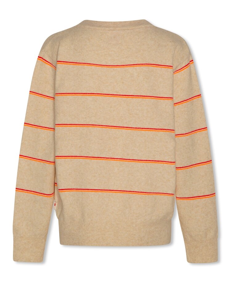 American Outfitters Callum C-Neck Stripes - Sahara