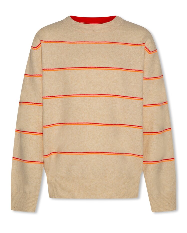 American Outfitters Callum C-Neck Stripes - Sahara