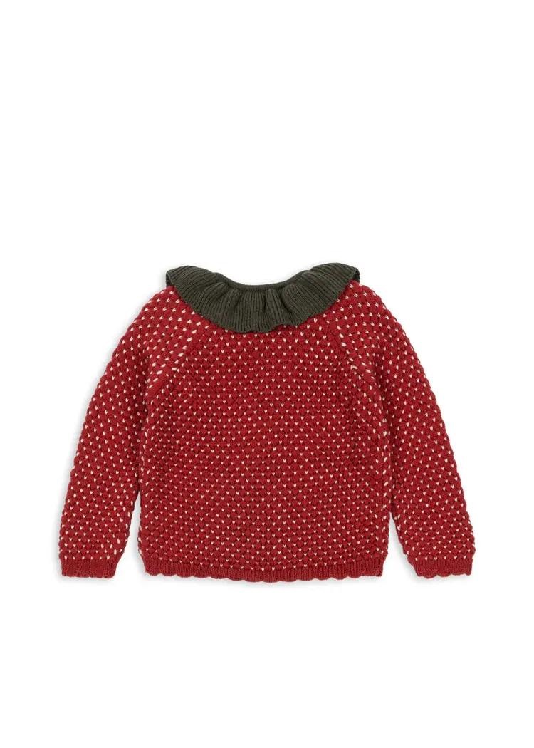 Konges Sløjd Strawberry Cardigan - Barbados Cherry