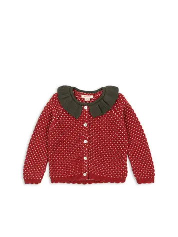 Konges Sløjd Strawberry Cardigan - Barbados Cherry