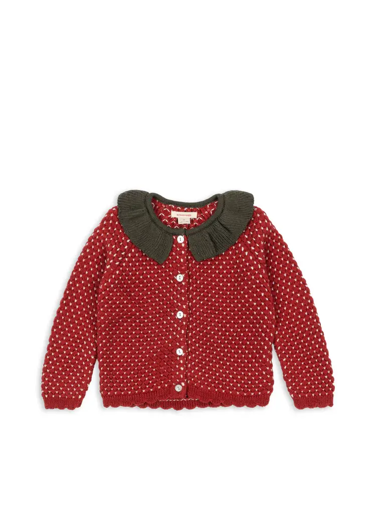 Konges Sløjd Strawberry Cardigan - Barbados Cherry