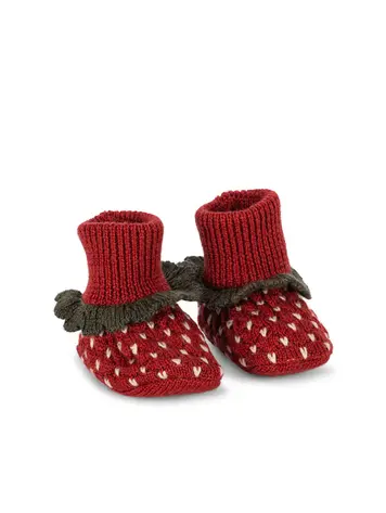Konges Sløjd Strawberry Booties - True Red
