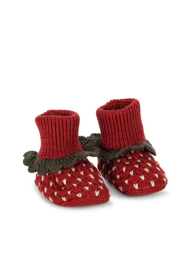 Konges Sløjd Strawberry Booties - True Red