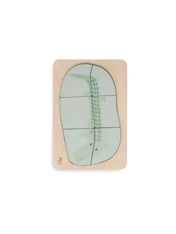 Jollein Wooden Puzzle - Croco