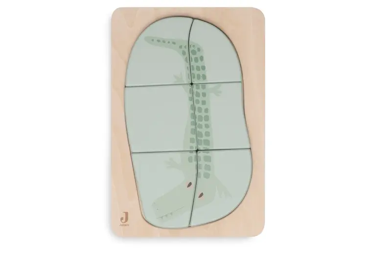 Jollein Wooden Puzzle - Croco