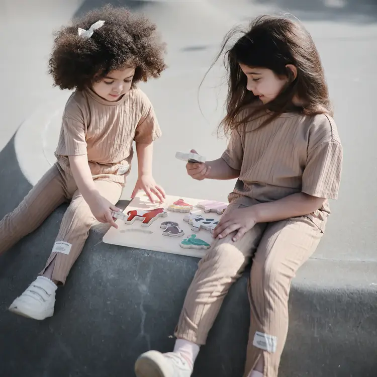 Mushie Houten Puzzel - Farm