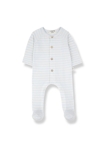 1+ in the family Felip Jumpsuit w. Feet - Misty-blue