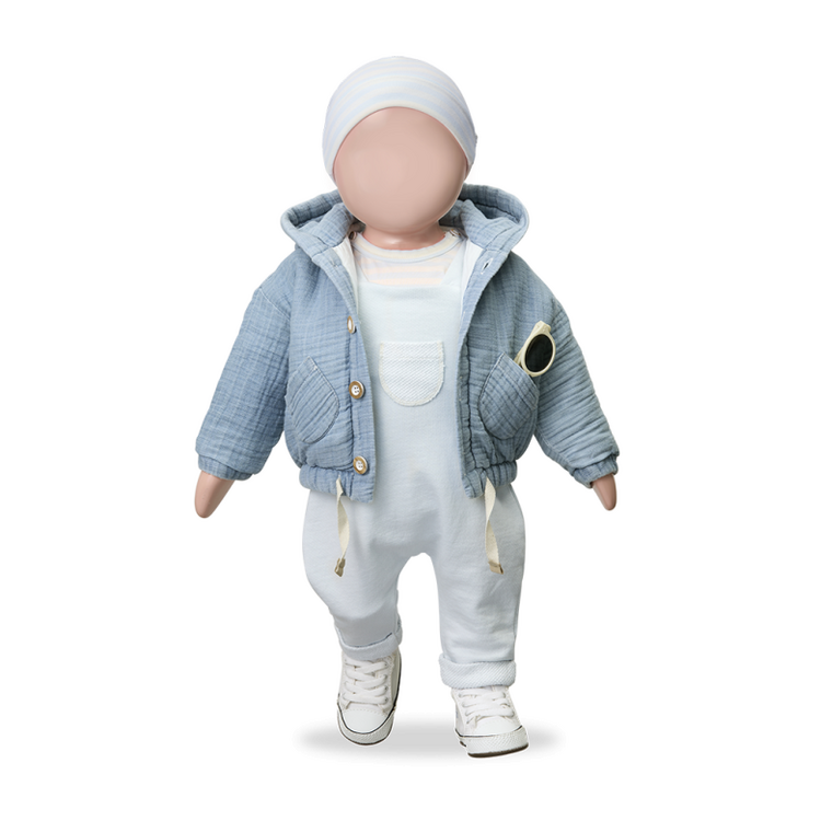 1+ in the family Patmos Dungaree - Misty-blue