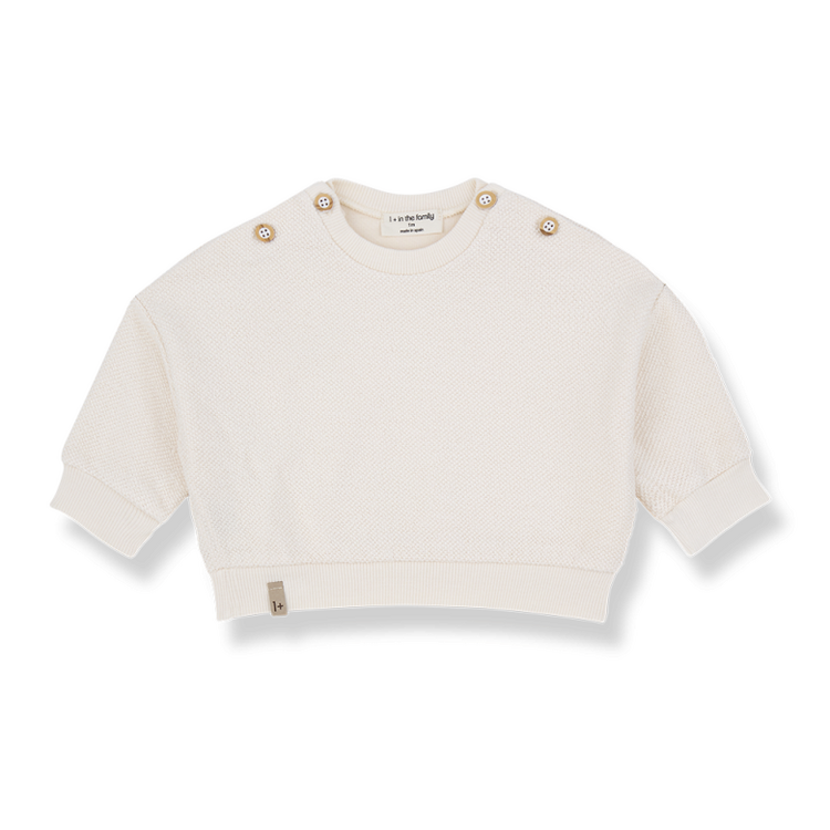 1+ in the family Kimolos Sweater - Ecru