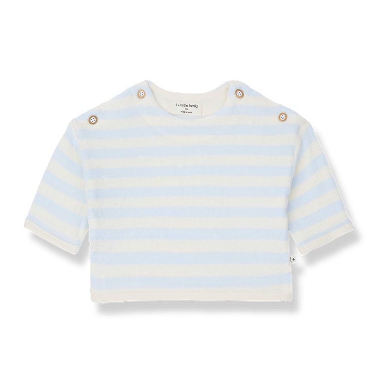 1+ in the family Poseidon Sweater - Misty-blue