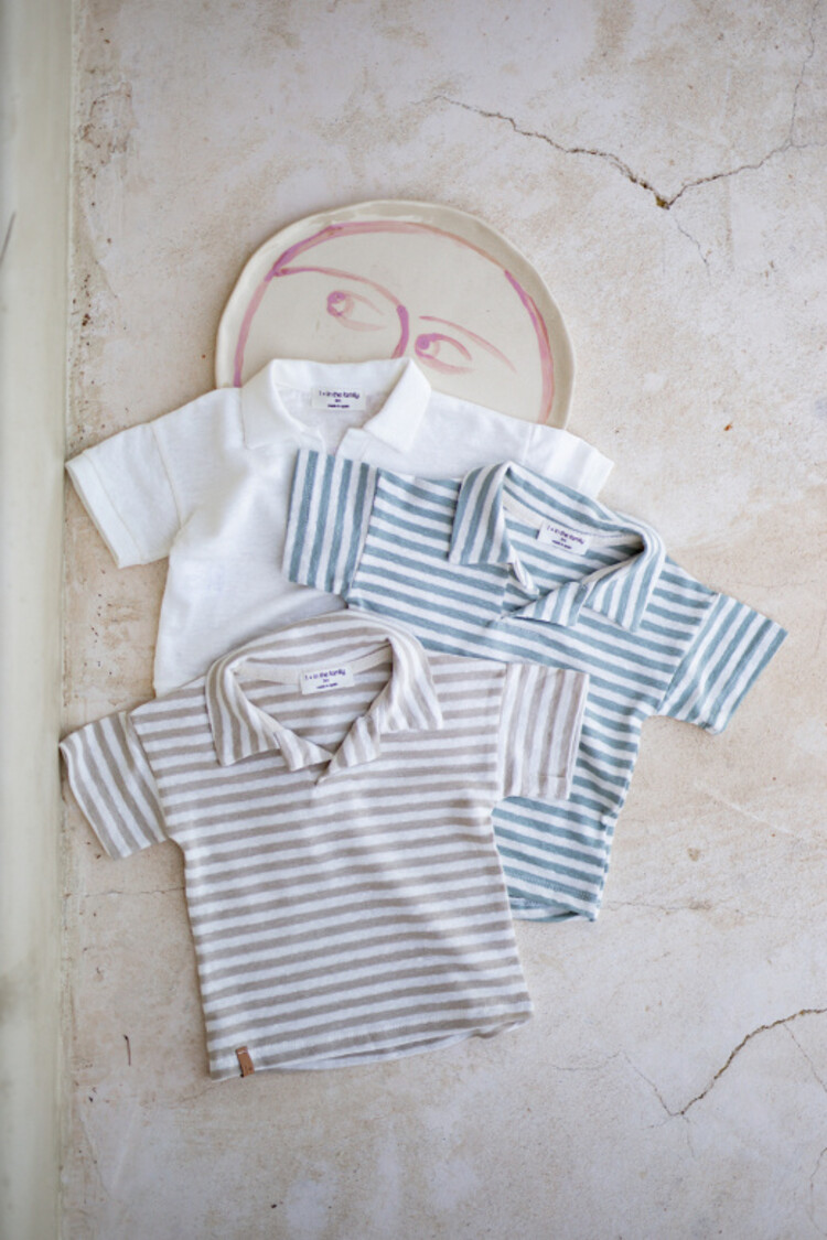 1+ in the family Borrassa s.Sleeve Polo - Iceberg