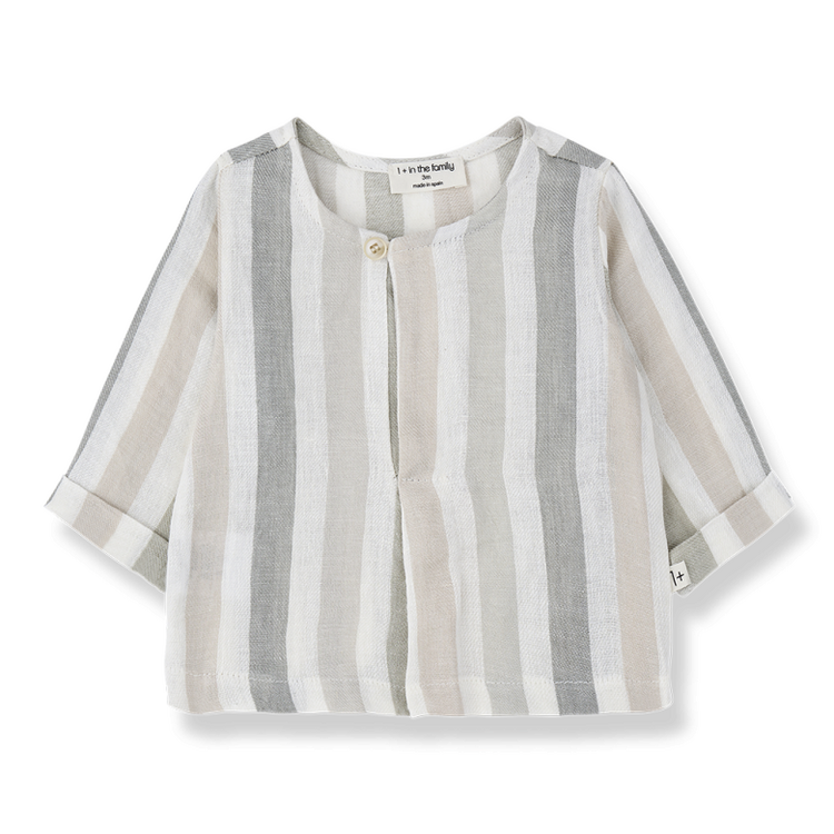 1+ in the family Casavells Striped Shirt - Beige