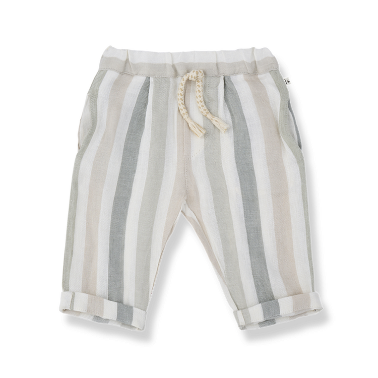 1+ in the family Regencos Striped Pants - Beige