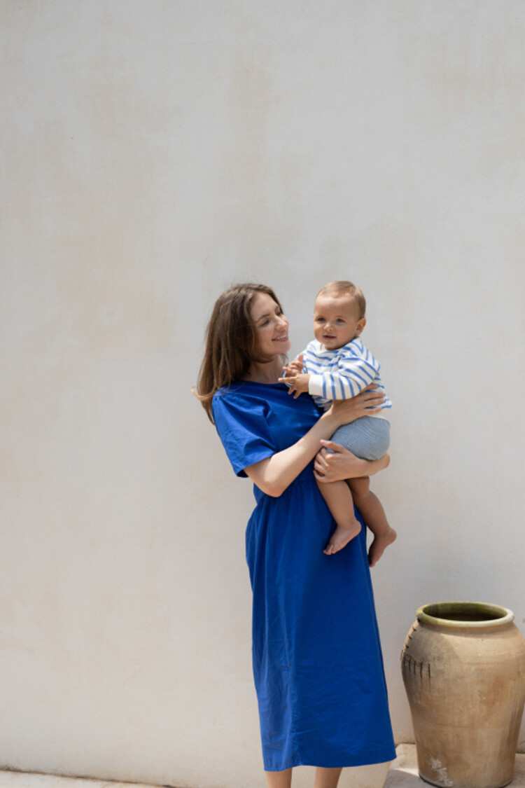 1+ in the family Marroig Striped Sweater - Ultramarine