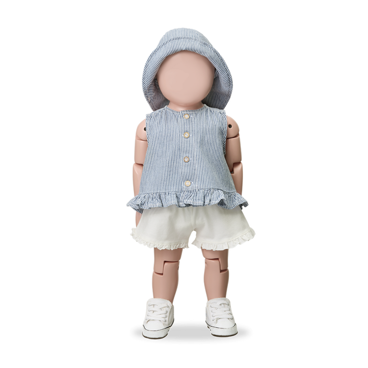 1+ in the family Alcudia Blouse - Denim