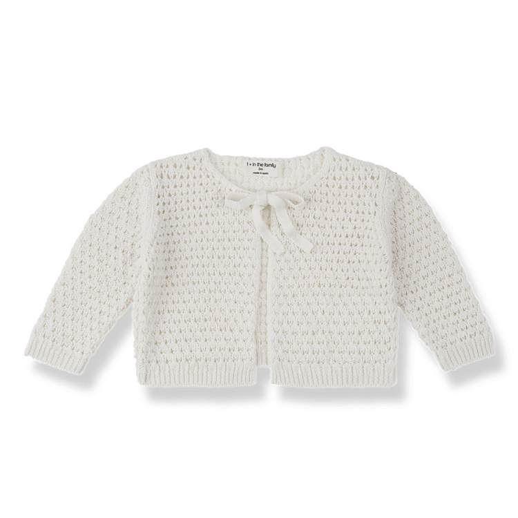 1+ in the family Fontanilles Cardigan - Ecru